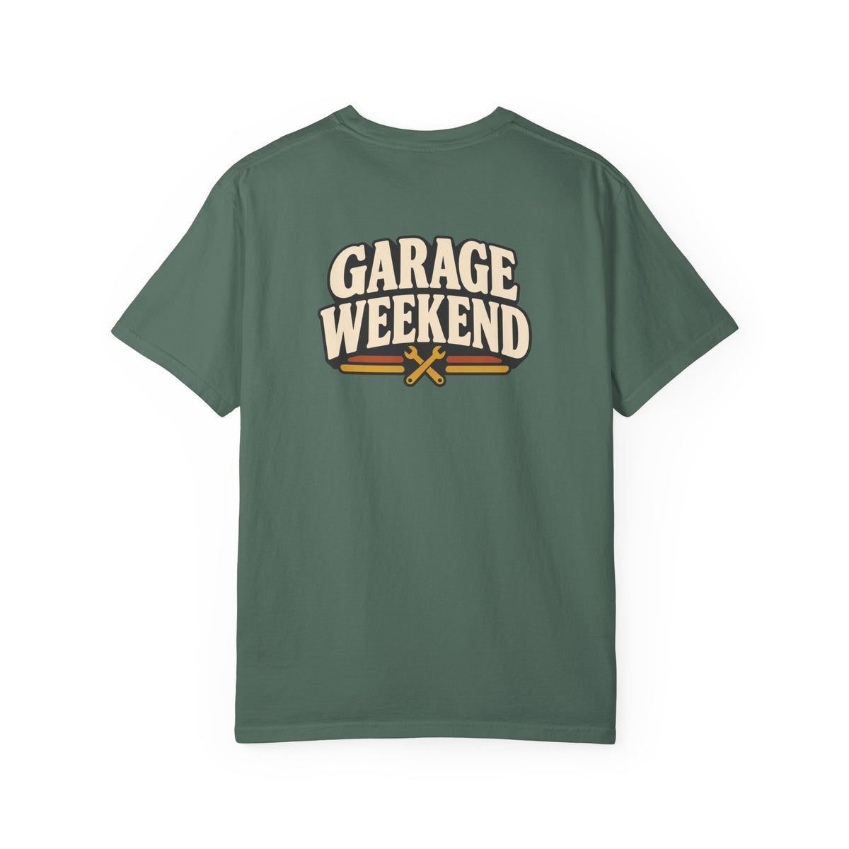 Garage Weekend T-Shirt | Retro Garage Workwear Tee