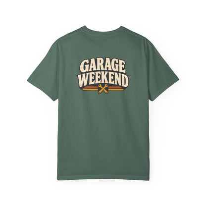 Garage Weekend T-Shirt | Retro Garage Workwear Tee