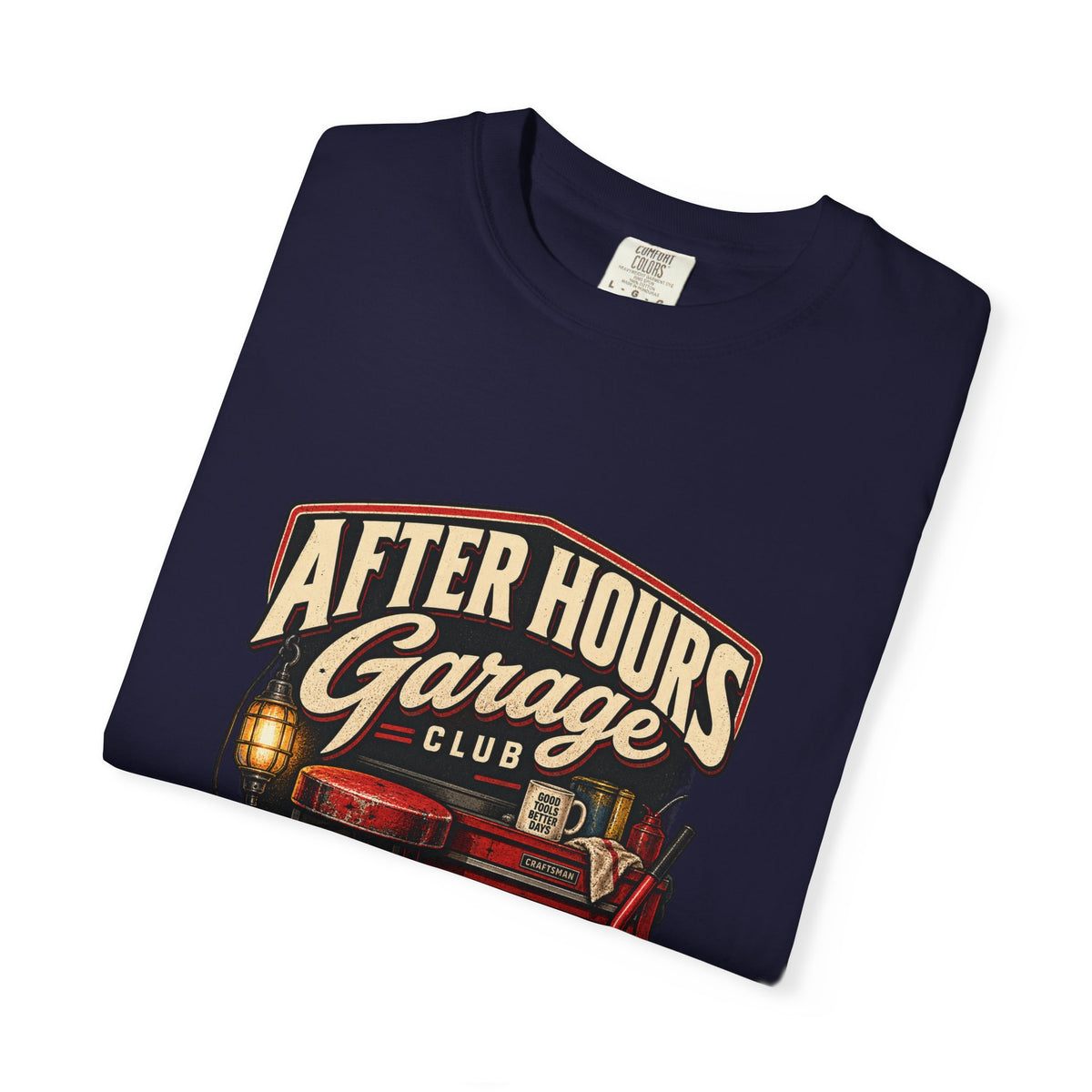 After Hours Garage Club T-Shirt | Retro Mechanic Workshop Tee