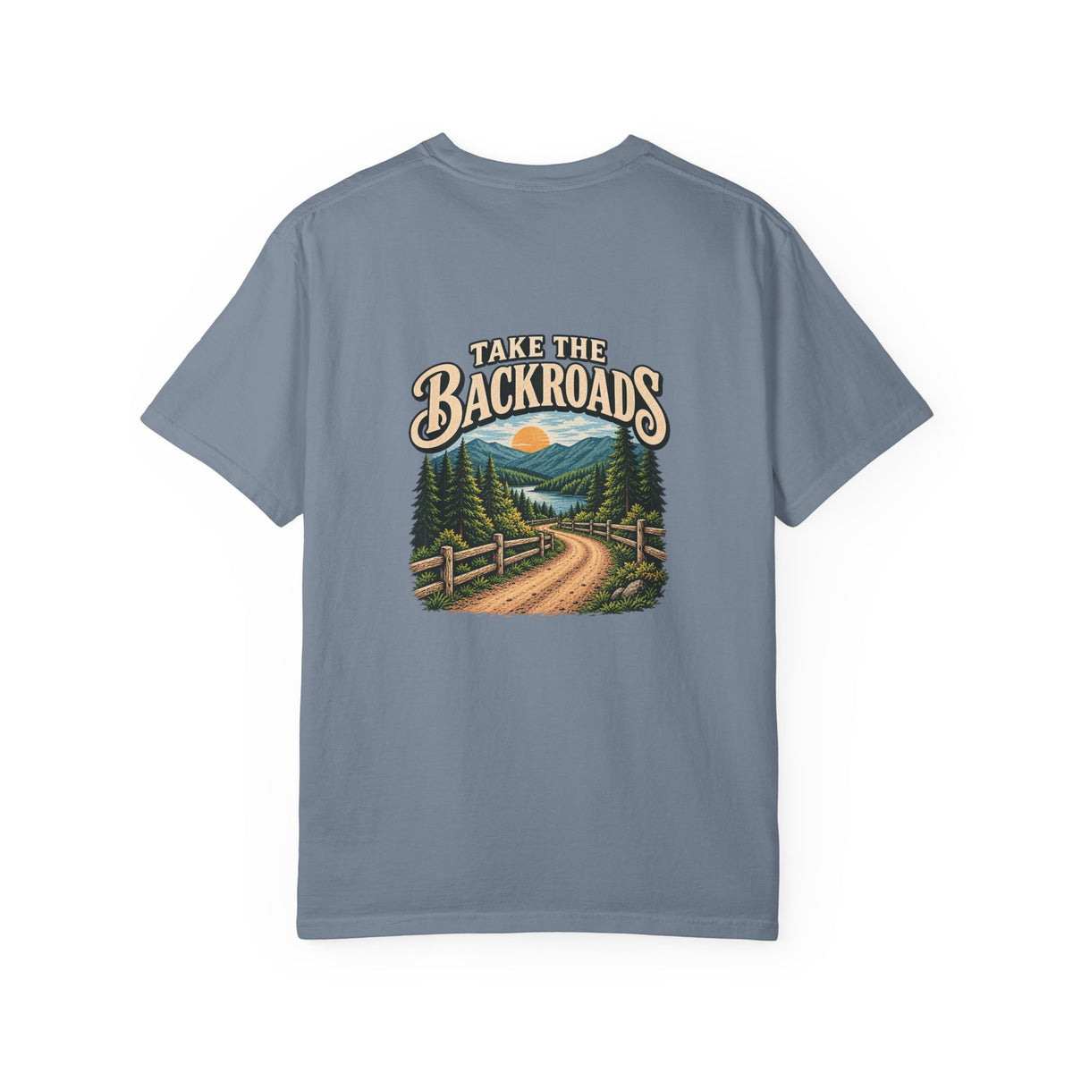 Take the Backroads T-Shirt | Retro Mountain Road Outdoor Tee
