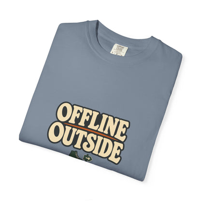 Offline Outside T-Shirt | Retro Outdoor Adventure Tee