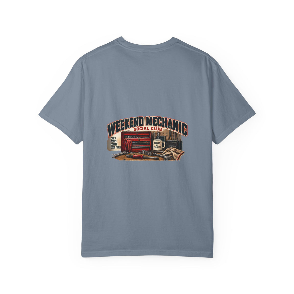 Weekend Mechanic Social Club T-Shirt | Retro Garage Workshop Tee