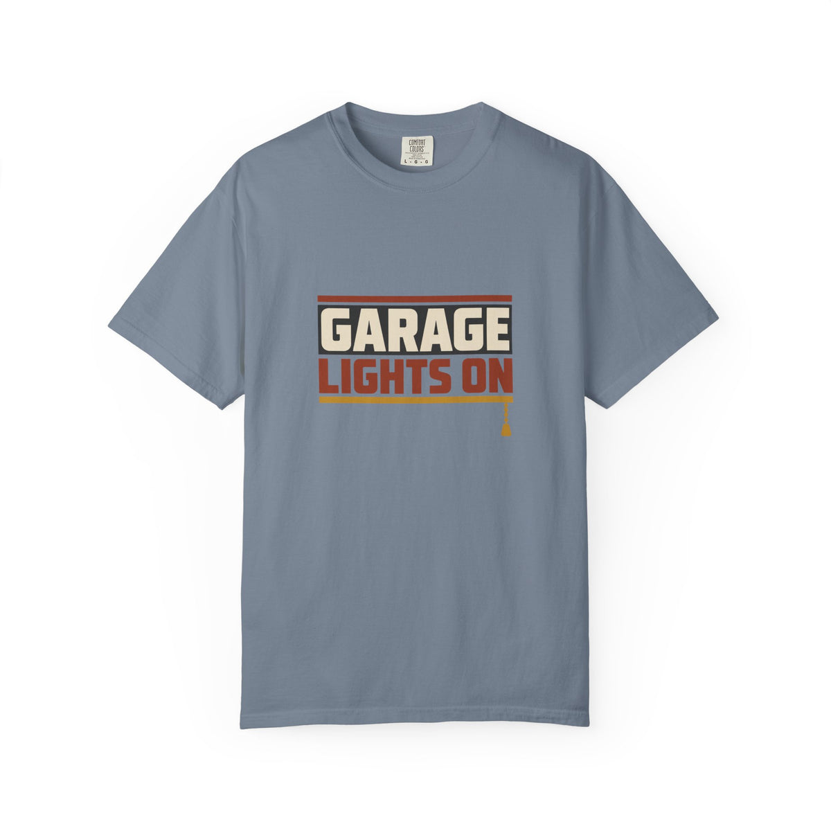 GARAGE LIGHTS ON T-Shirt | Retro Workshop Tee