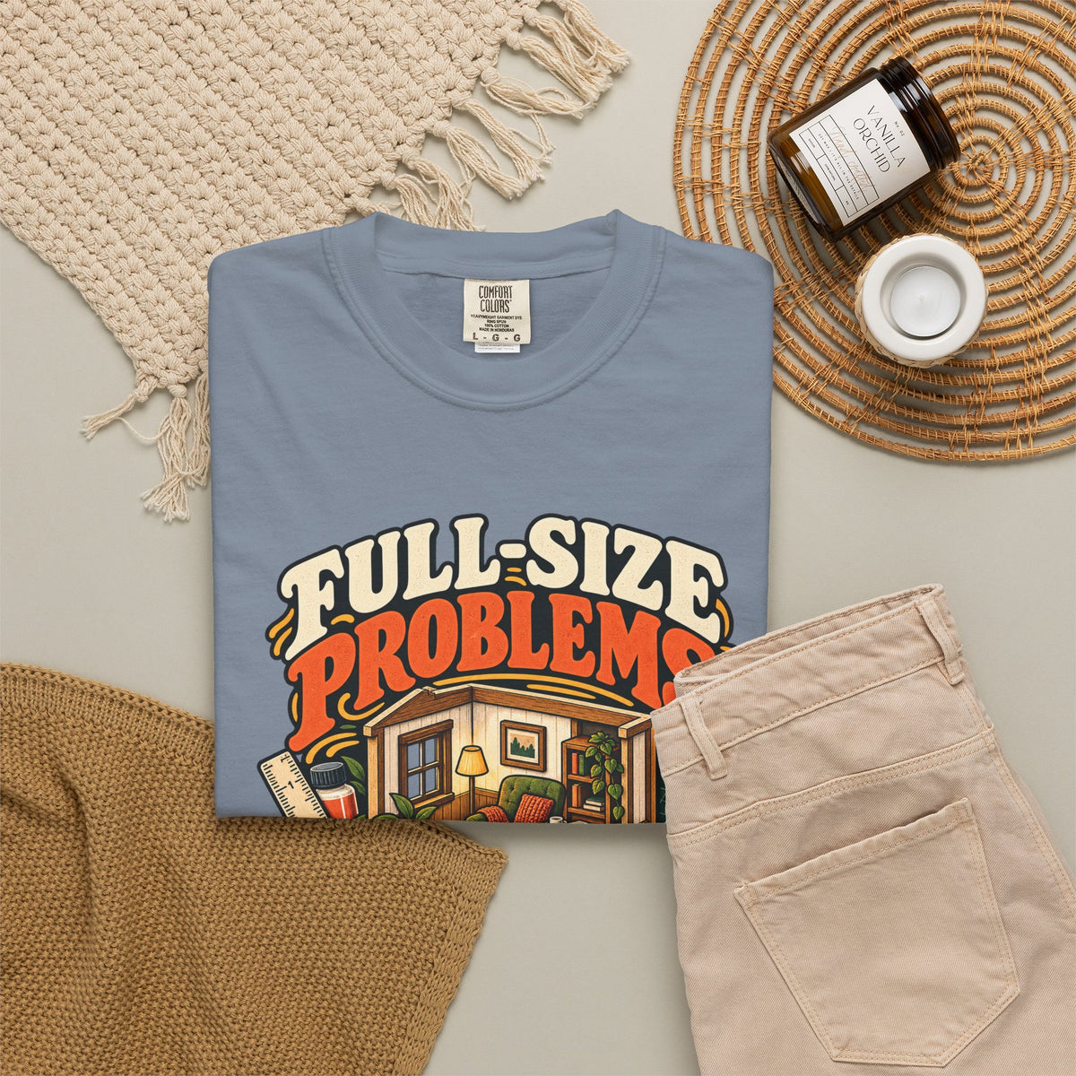 Vintage miniature room graphic tee for 1:12 scale hobbyists