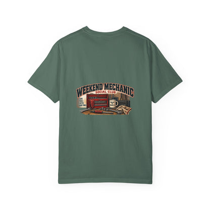 Weekend Mechanic Social Club T-Shirt | Retro Garage Workshop Tee