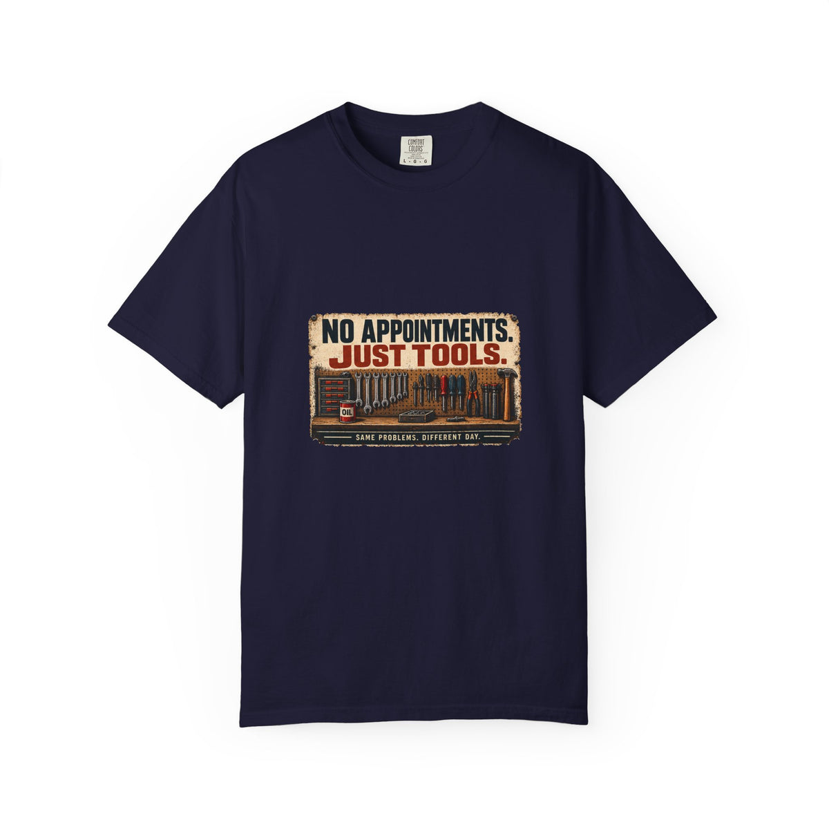 No Appointments Just Tools T-Shirt | Retro Garage Workshop Tee
