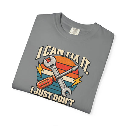 I Can Fix It. I Just Don't Want To. T-Shirt | Retro Garage Mechanic Tee