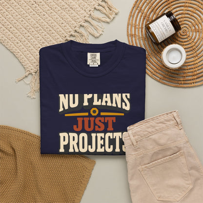 No Plans Just Projects T-Shirt | Retro Workshop Tee