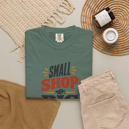 SMALL SHOP BIG IDEAS T-Shirt | Retro Workshop Tee