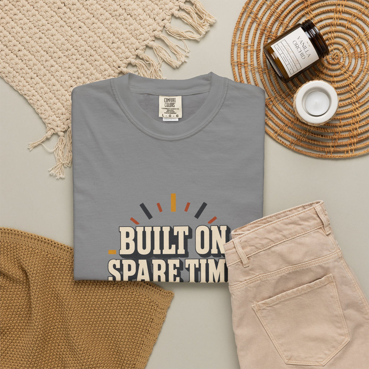 BUILT ON SPARE TIME T-Shirt | Retro Workshop Tee