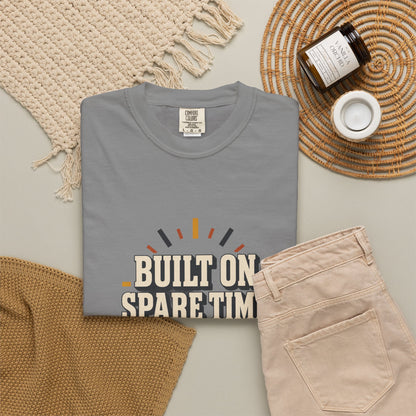 BUILT ON SPARE TIME T-Shirt | Retro Workshop Tee