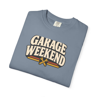 Garage Weekend T-Shirt | Retro Garage Workwear Tee