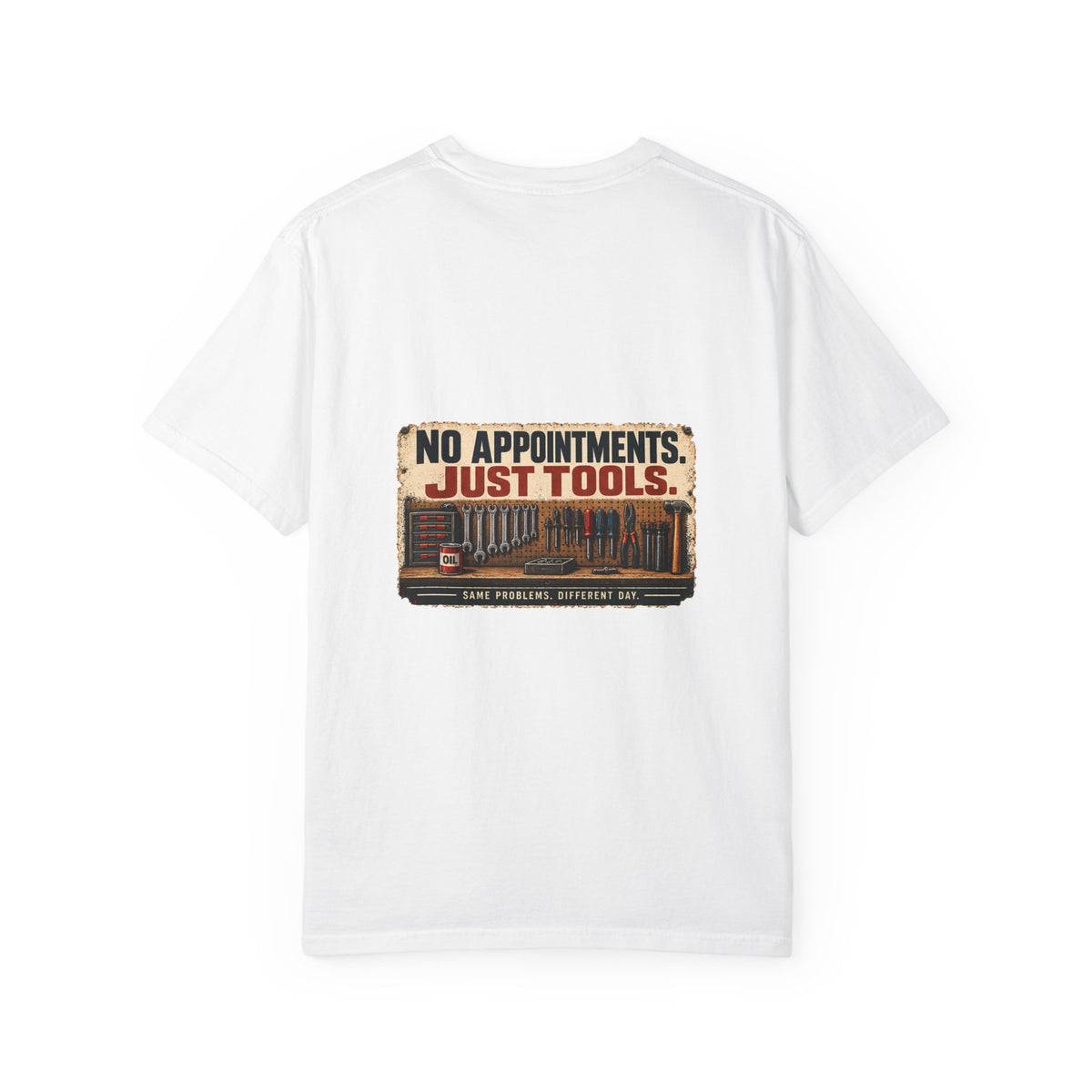 No Appointments Just Tools T-Shirt | Retro Garage Workshop Tee