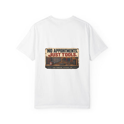 No Appointments Just Tools T-Shirt | Retro Garage Workshop Tee
