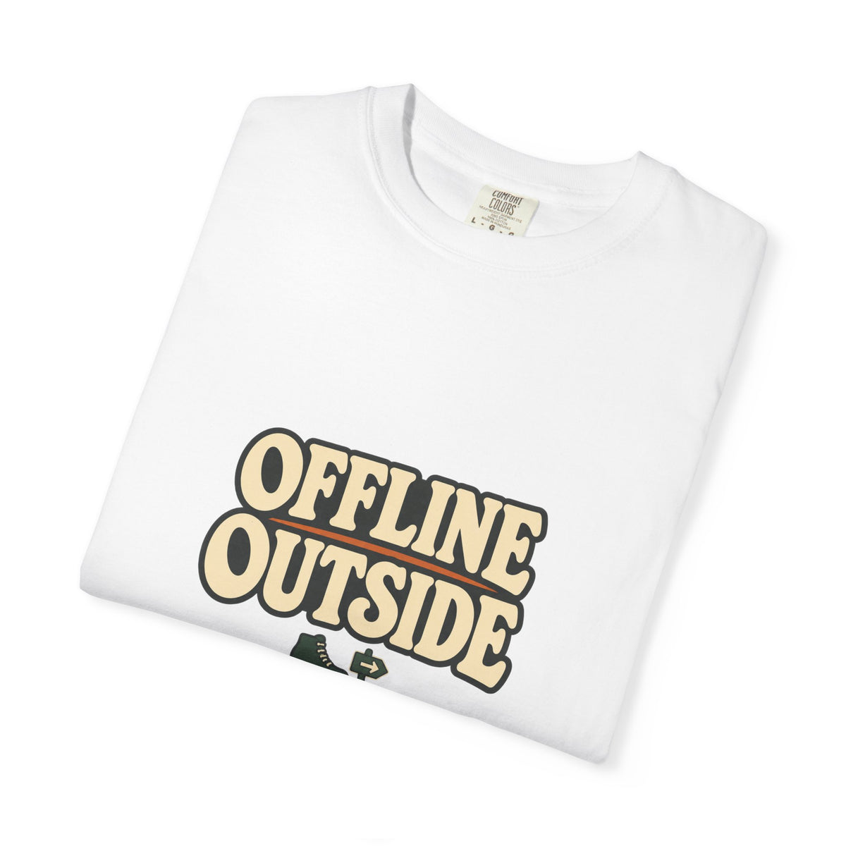 Offline Outside T-Shirt | Retro Outdoor Adventure Tee
