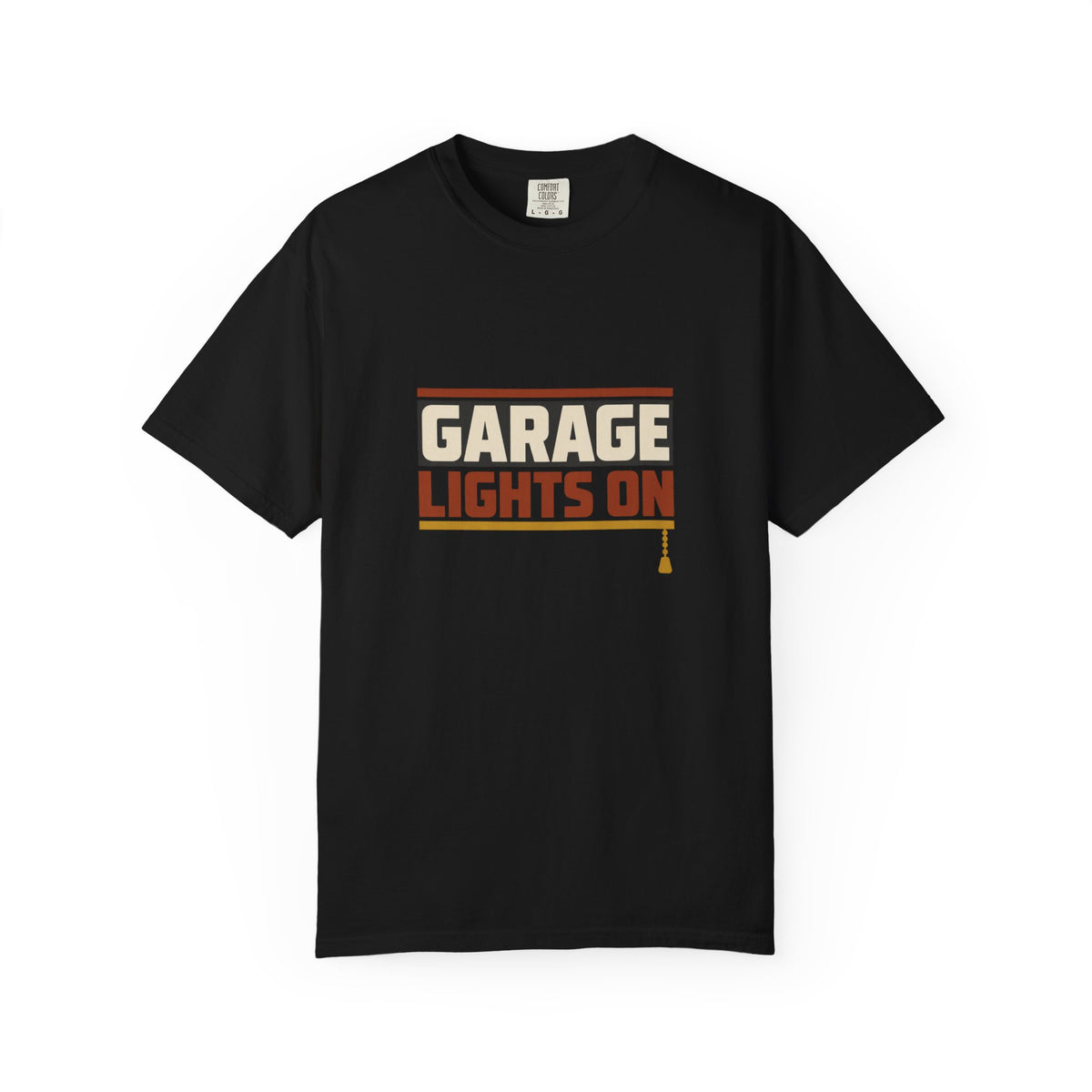 GARAGE LIGHTS ON T-Shirt | Retro Workshop Tee