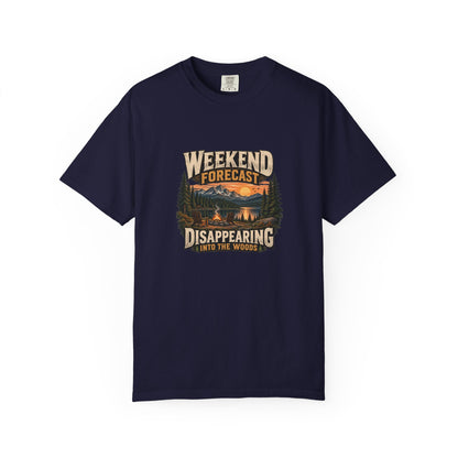 Weekend Forecast: Disappearing into the Woods T-Shirt | Retro Outdoor Tee