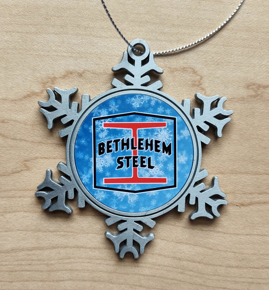 Bethlehem Steel Christmas Ornament Metal by Flood City Fabrications