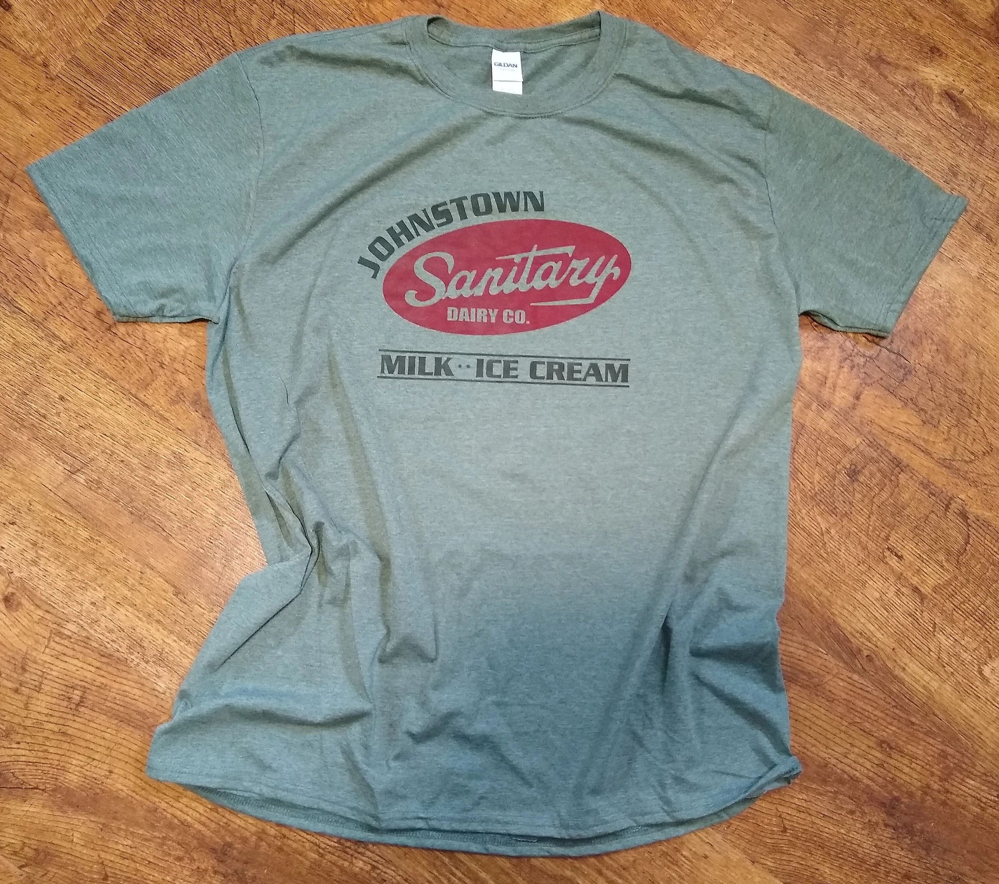Sanitairy Dairy Sani Dairy Johnstown, PA t-shirt by Flood City Fabrications