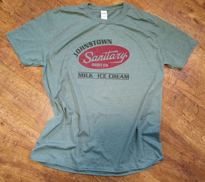 Sanitairy Dairy Sani Dairy Johnstown, PA t-shirt by Flood City Fabrications