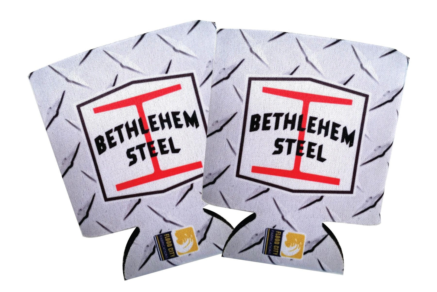 Bethlehem Steel Beverage Insulators Can Koozie Pair (2) by Flood City Fabrications