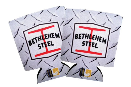 Bethlehem Steel Beverage Insulators Can Koozie Pair (2) by Flood City Fabrications