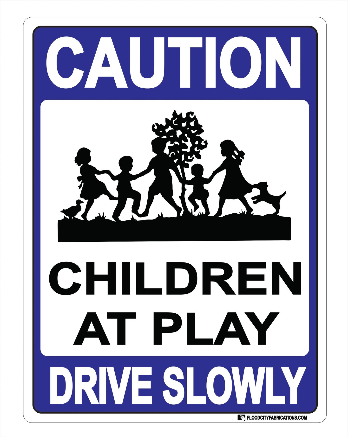 Caution Children At Play Sign Drive Slowly Keep Kids Safe – alternate product view