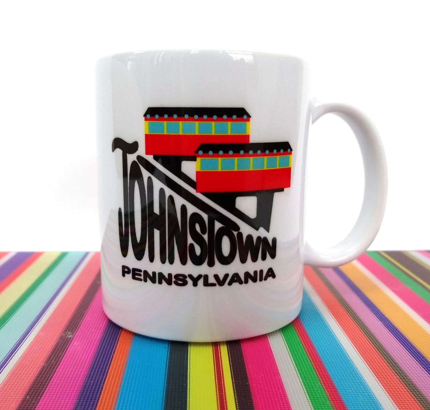 Johnstown Pennsylvania Inclined Plane Mug coffee Tea PA by Flood City Fabrications