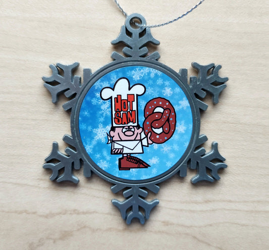 Hot Sam Pretzel Christmas Ornament Richland Mall Johnstown by Flood City Fabrications