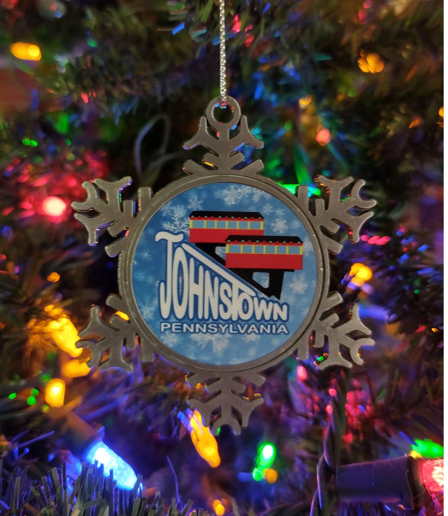 Johnstown Inclined Plane Ornament Metal – alternate product view