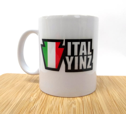 ItalYinz Coffee Mug for Italian Yinzers! by Flood City Fabrications