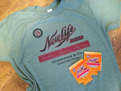 New Life Goenner Beer Johnstown PA T-Shirt – alternate product view