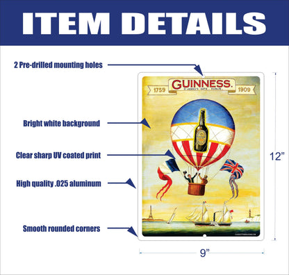 Vintage Reproduction Guinness Beer Sign – alternate product view