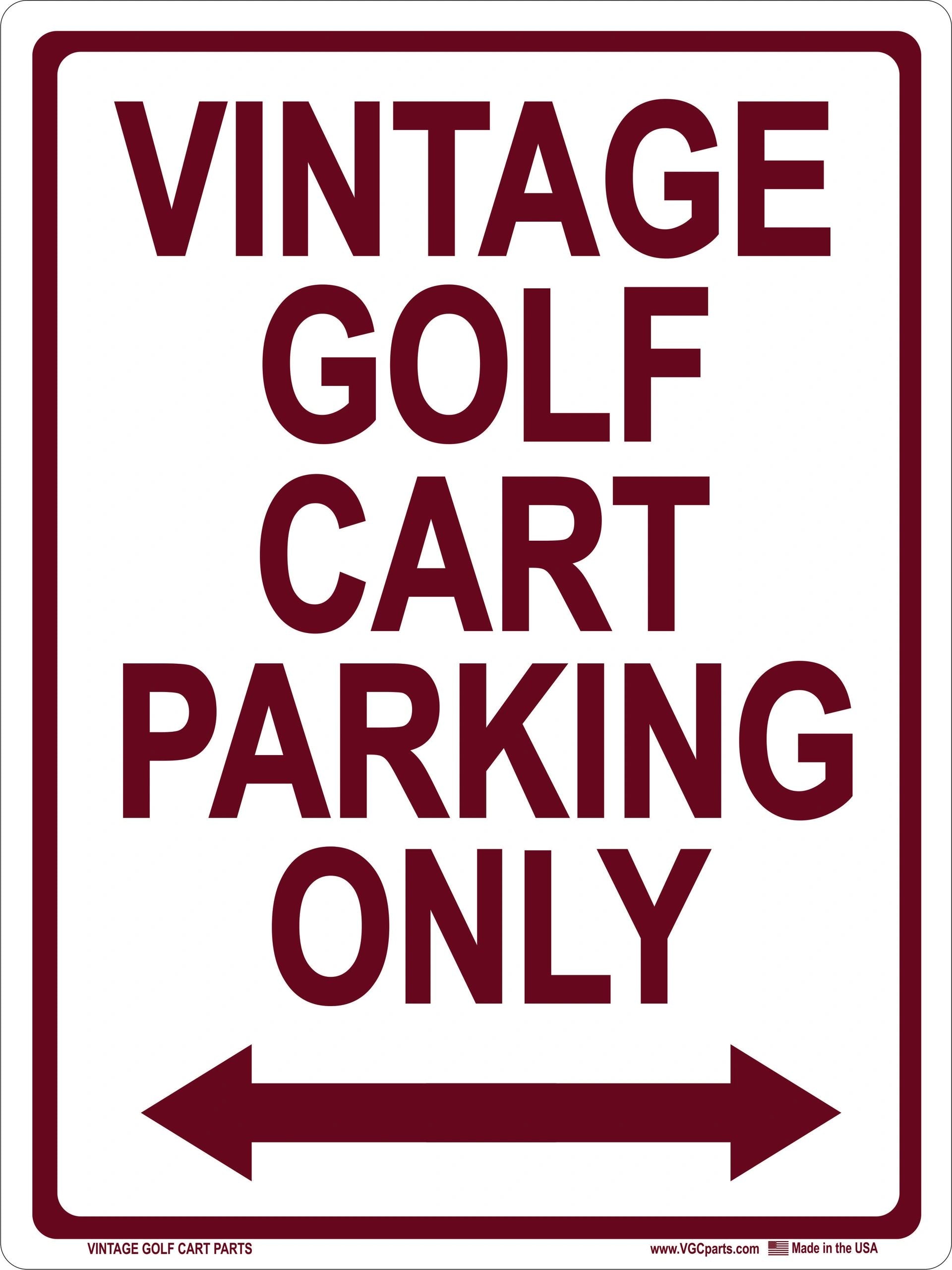 Vintage Golf Cart Parking by Flood City Fabrications