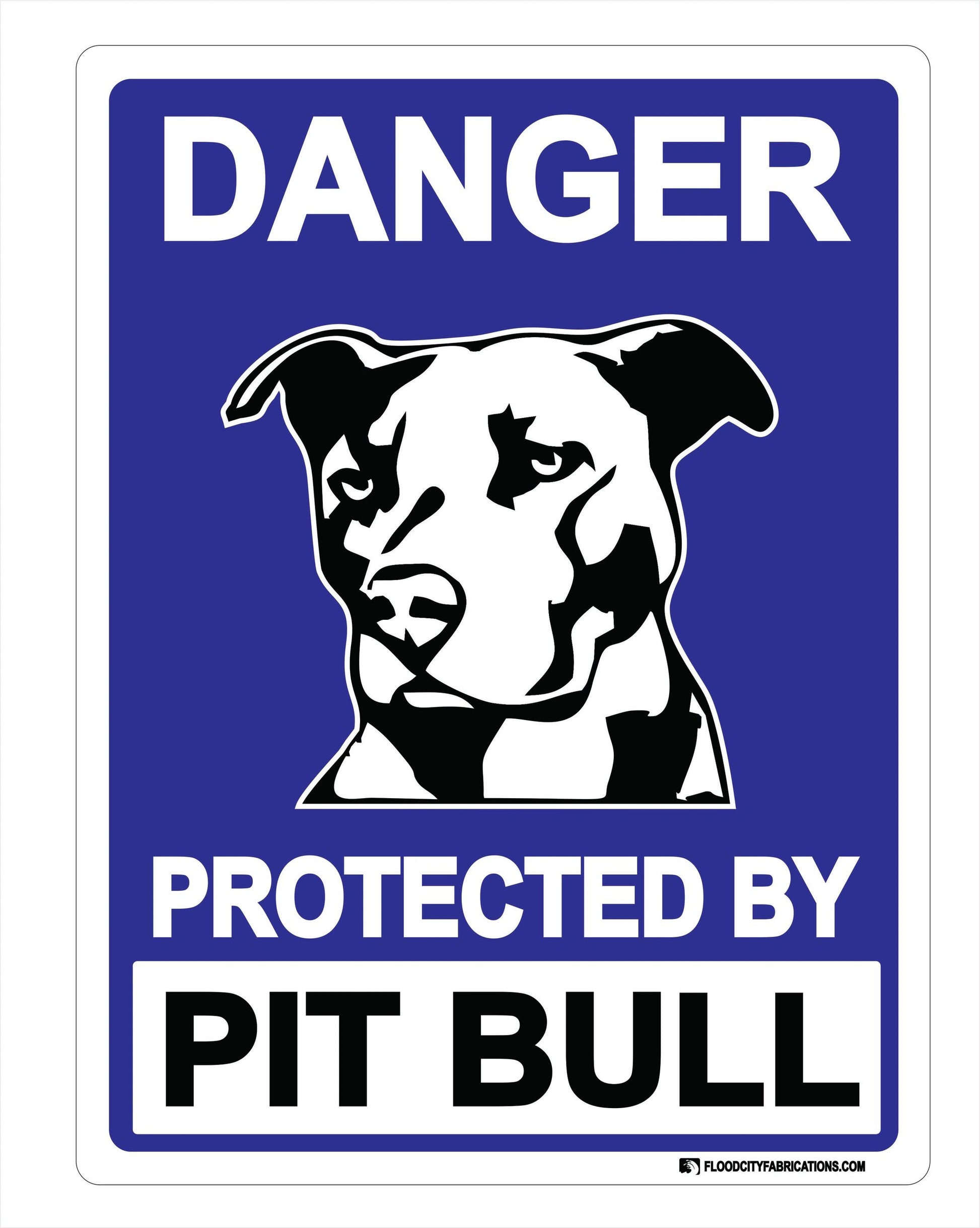 Protected By Pit Bull Sign Danger Beware of Dog – alternate product view