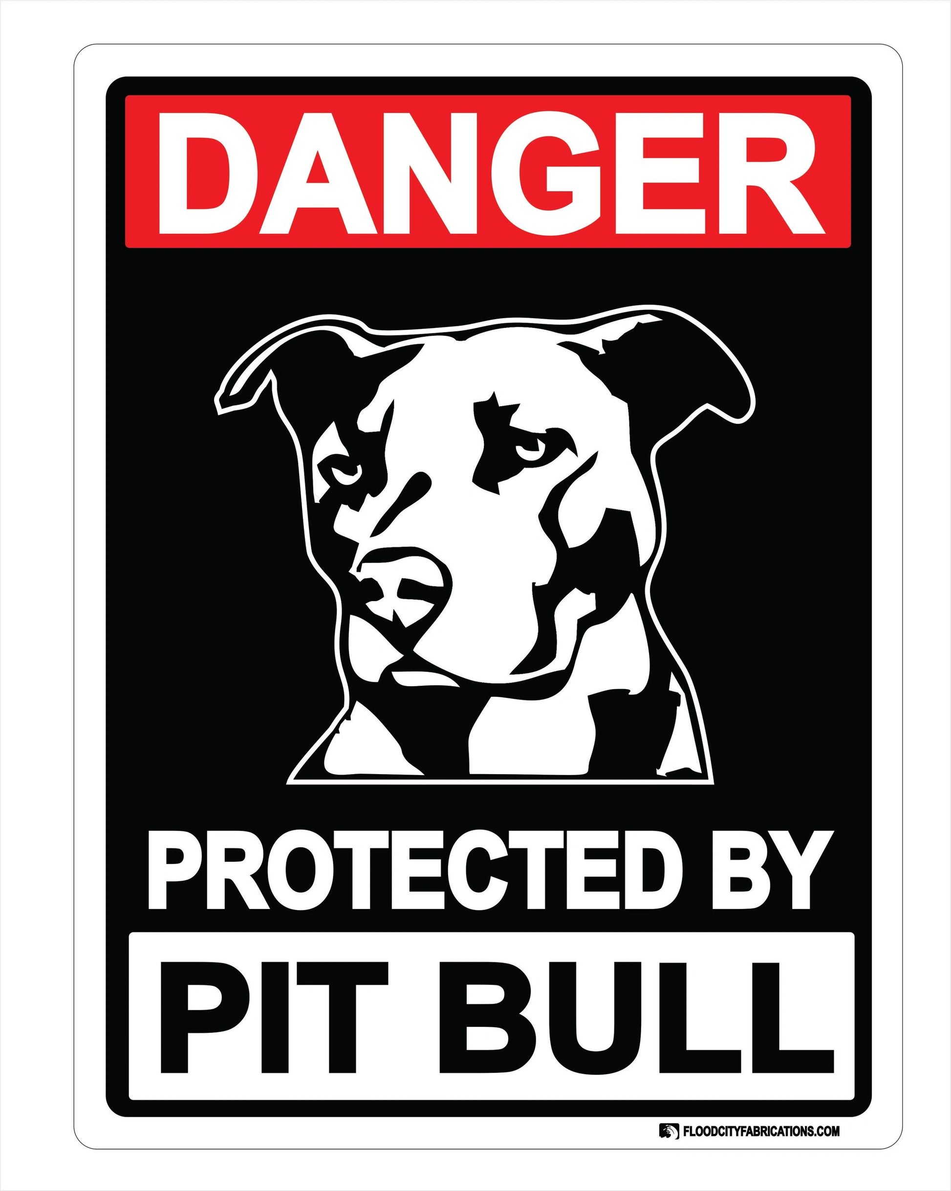 Protected By Pit Bull Sign Danger Beware of Dog – alternate product view
