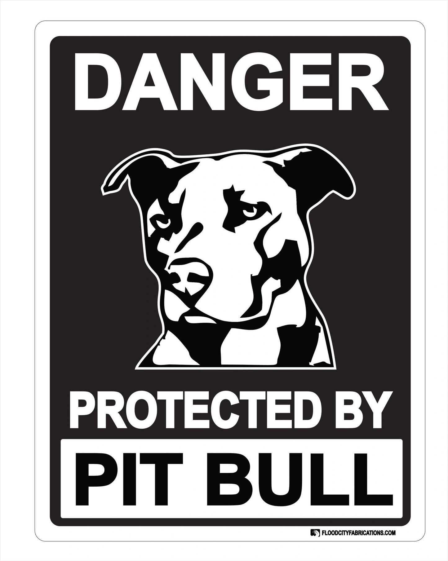 Protected By Pit Bull Sign Danger Beware of Dog – alternate product view