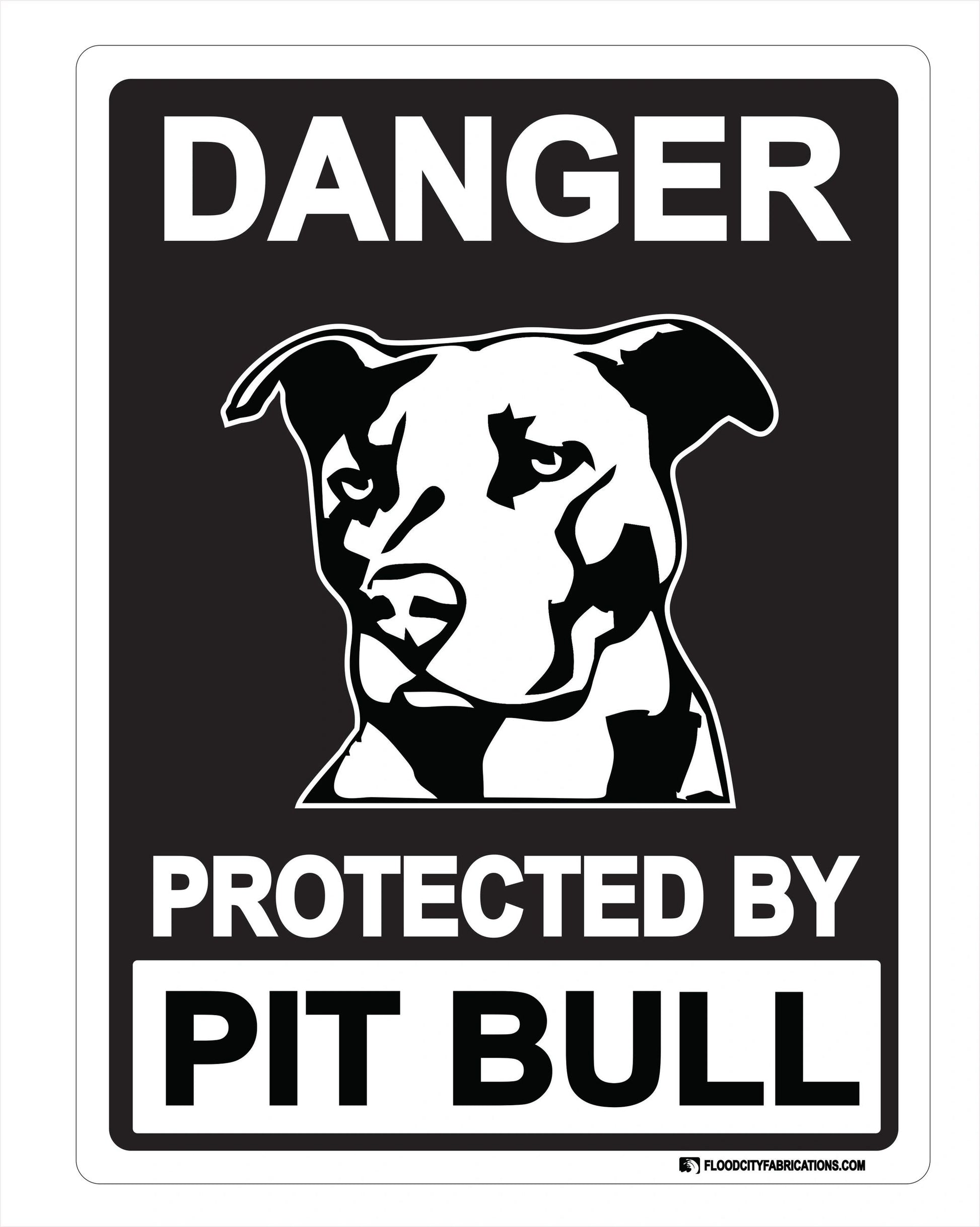 Protected By Pit Bull Sign Danger Beware of Dog – alternate product view
