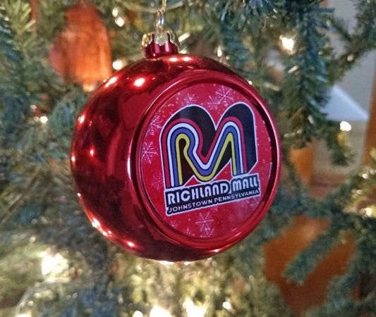 Richland Mall Christmas Ornament Red Ball Johnstown, PA by Flood City Fabrications