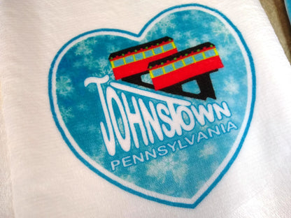 Johnstown, PA Inclined Plane Winter Towel and Potholder Set – alternate product view