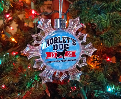 Morley's Dog Johnstown, PA Christmas Snowflake Ornament by Flood City Fabrications