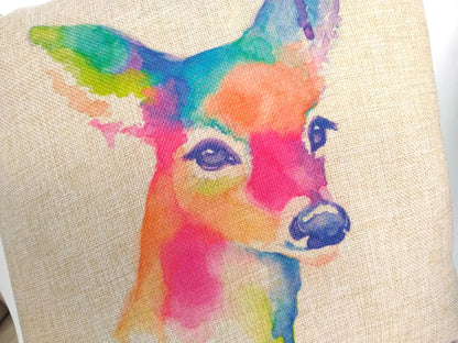 Water Color Deer Pillow – alternate product view