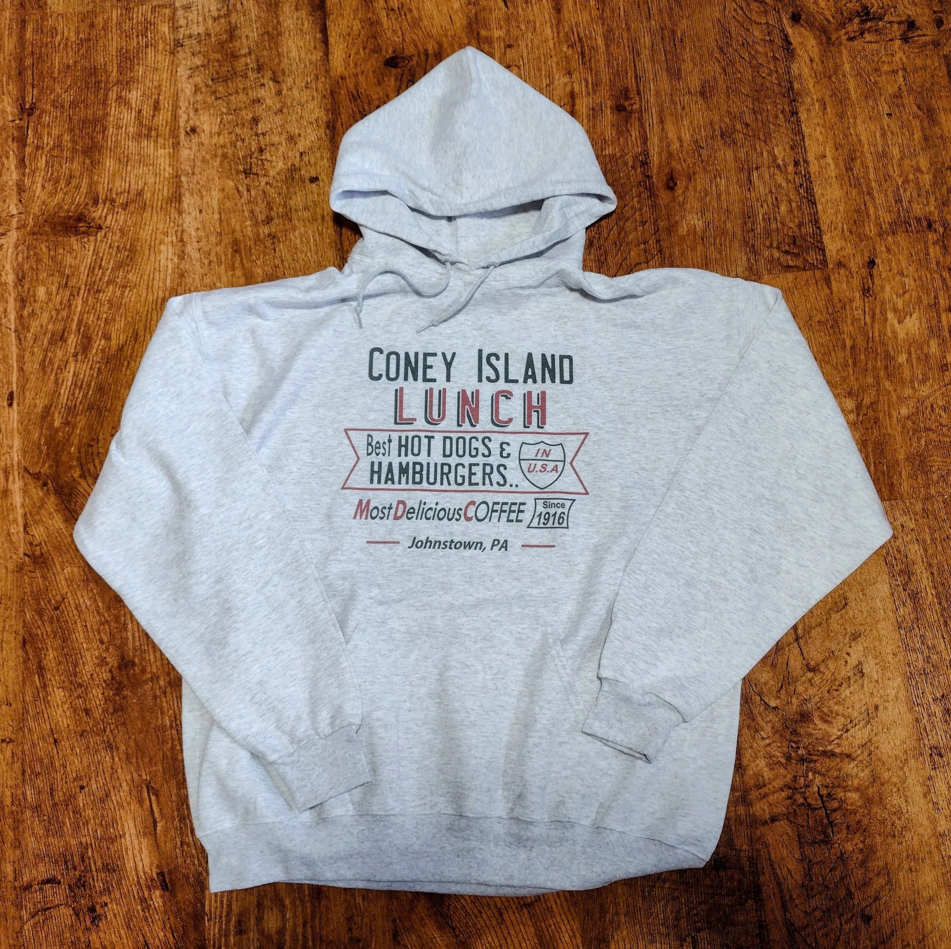 Coney Island Hoodie Hooded Pullover Johnstown, PA by Flood City Fabrications