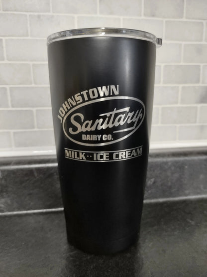 Sanitary Dairy 18.5oz Stainless Steel Tumbler Johnstown PA by Flood City Fabrications