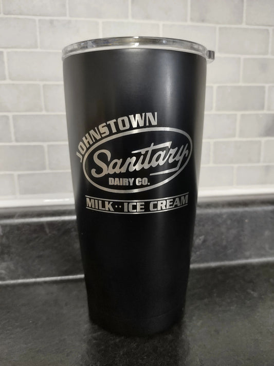 Sanitary Dairy 18.5oz Stainless Steel Tumbler Johnstown PA by Flood City Fabrications