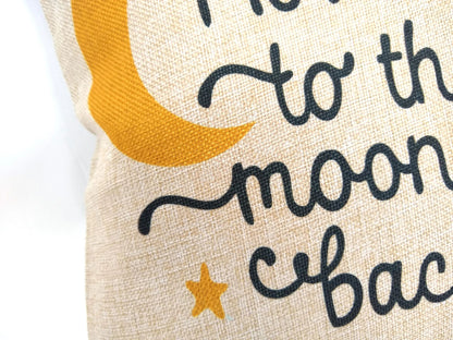 I Love You To the Moon and Back Pillow – alternate product view