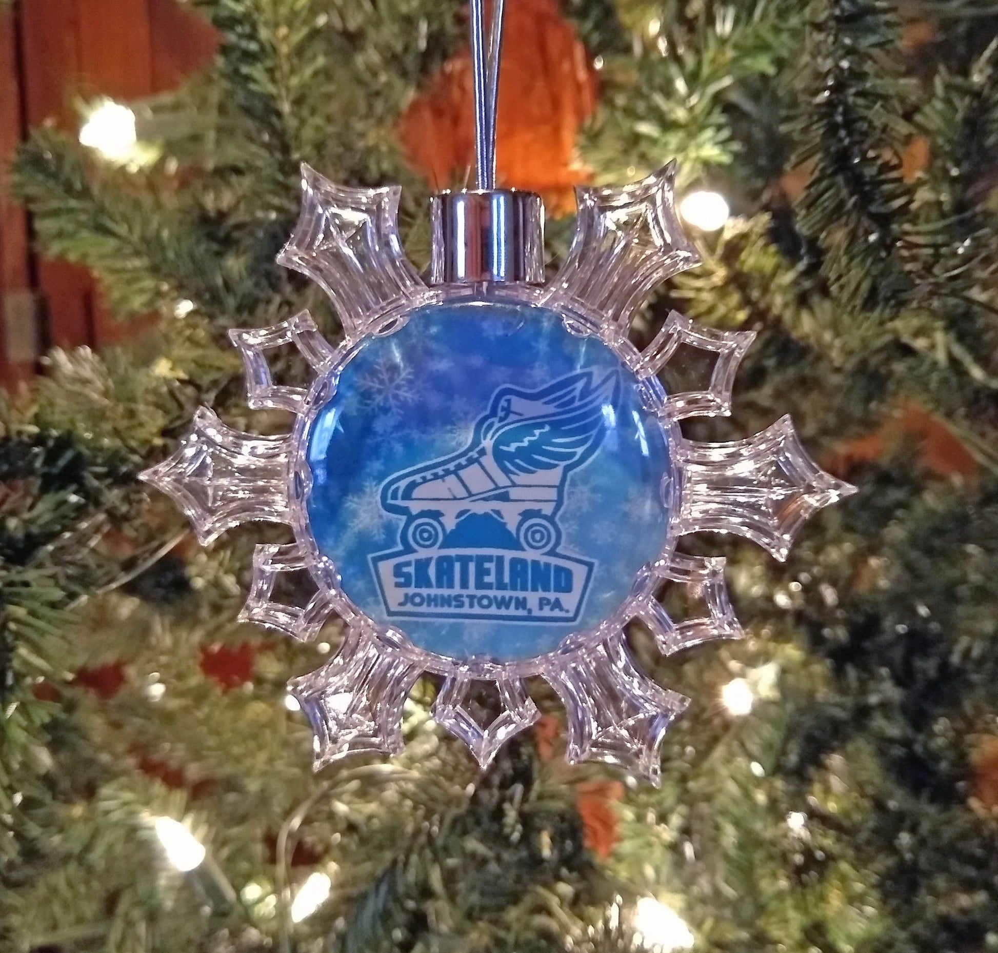 Skateland Johnstown PA Christmas Ornament by Flood City Fabrications