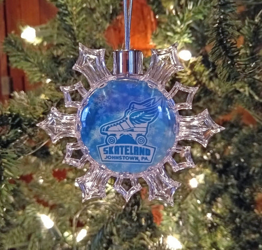 Skateland Johnstown PA Christmas Ornament by Flood City Fabrications
