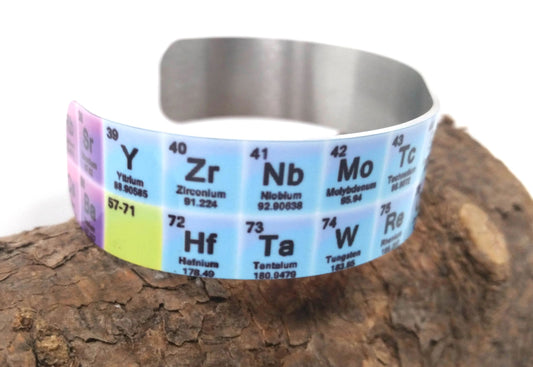 Table of Elements Cuff Bracelet Science by Flood City Fabrications