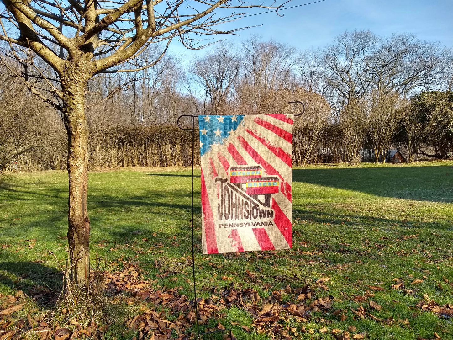 Johnstown PA Inclined Plane Yard Flag – alternate product view